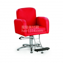 【油壓椅】3D乳膠舒適客座椅-全紅